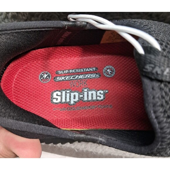 NEW Skechers Slip-on Work Slip Resistant Mens 8 Electrical Hazard Shoes Sneakers - Picture 7 of 12